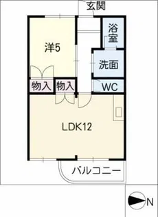 ワイズ・ヒル【1階】の間取り