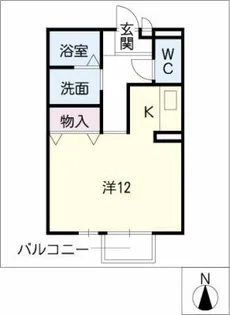美邦ハイツパートⅥ【2階】の間取り