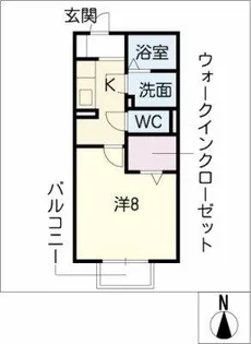 シャルム マノワール A【1階】の間取り