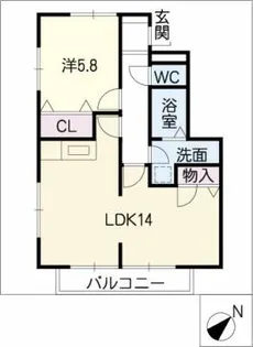 ファミーユA【1階】の間取り
