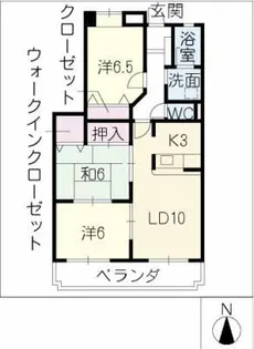 アヤラ・ルーチェ【2階】の間取り