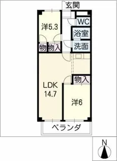 BellTrees古川【4階】の間取り