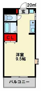 サンフレアー光明【4階】の間取り