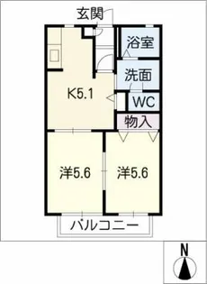 プランドール高原C【2階】の間取り