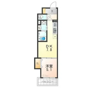 クローバー・レジデンス京都西大路【4階】の間取り