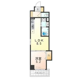 クローバー・レジデンス京都西大路【5階】の間取り