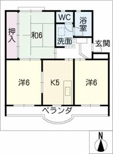 ハイネスハイツ稲垣【1階】の間取り