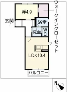 ガーデンコートA棟【2階】の間取り