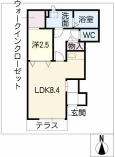 コスモス新舞子【1階】の間取り
