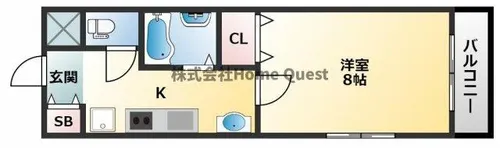 グランディ小阪【4階】の間取り