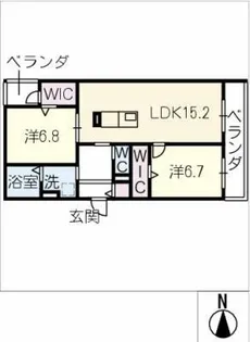 HARMONIOUS福江【3階】の間取り