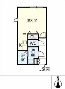 Branche桜山Ⅲ【5階】の間取り