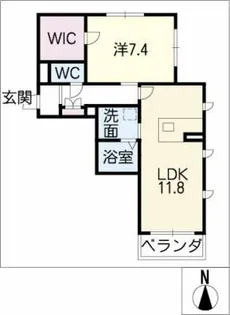 アトリエールタイホウ【2階】の間取り
