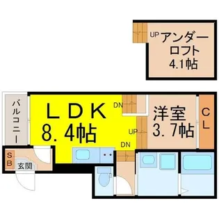 ル・ケレス八番町【1階】の間取り