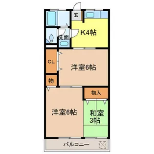 錦ハイツ【202号室】の間取り