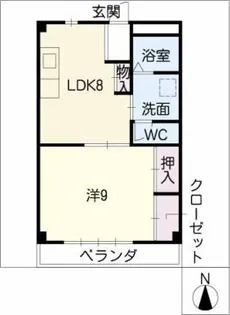 ビューネ諏訪【3階】の間取り