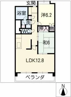 パークシティ上小田井スカイコート【13階】の間取り