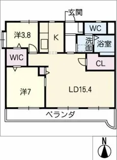 アートグレイス十塚【3階】の間取り