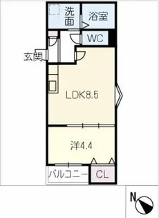 LECOCON弥富【1階】の間取り