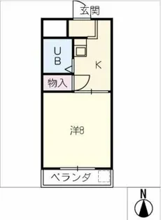 エクセル羽黒【1階】の間取り