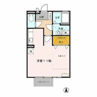 ピロスガルソニエラ 南【010号室】の間取り