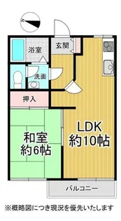 生駒ビューハイツ【2階】の間取り