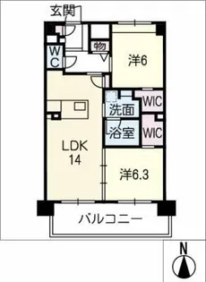 Roothill 10【8階】の間取り
