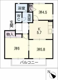 MastTown加木屋 B棟【1階】の間取り
