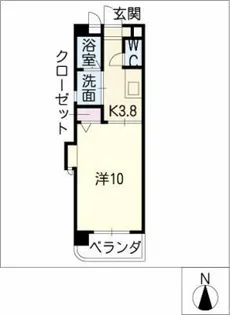 シェーン八事山【1階】の間取り