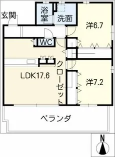 AERIE岳見【3階】の間取り