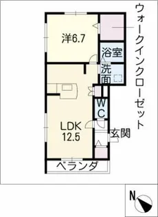 クレストン ヒルズ【3階】の間取り
