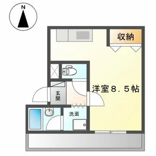 ヴーヴレイ【2階】の間取り