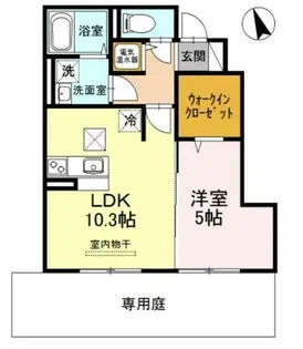 リナコート【1階】の間取り