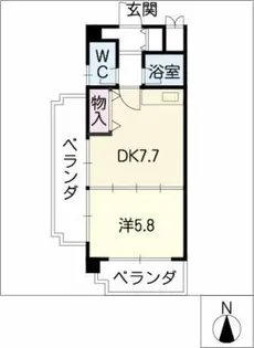 ロイヤルコート光【3階】の間取り