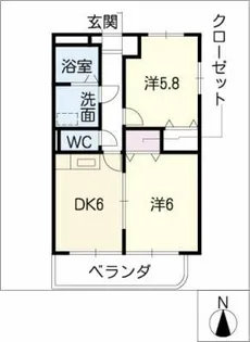 サニーコート【3階】の間取り