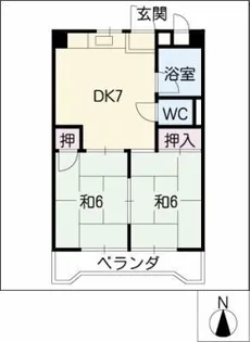 丸文ハイツ【1階】の間取り