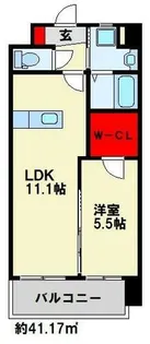 アクシオ北九州【7階】の間取り