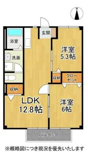 パークヒル光明【2階】の間取り