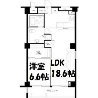スクエア名駅南【8階】の間取り