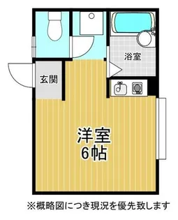 リバーサイドシングル【1階】の間取り