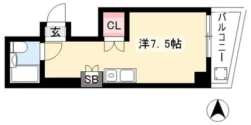 リアライズ錦【802号室】の間取り