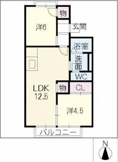 パークハウス春木台【2階】の間取り