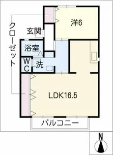ヴィラアクシス B棟【1階】の間取り