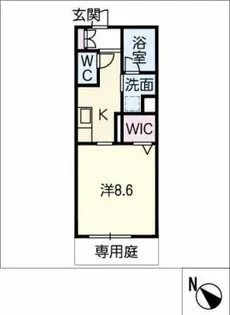 エクラージュ【1階】の間取り