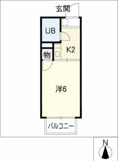 美邦ハイツパートⅤ【2階】の間取り