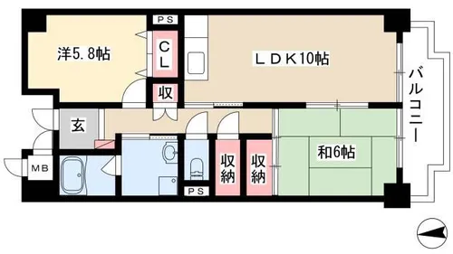 COZY128【302号室】の間取り