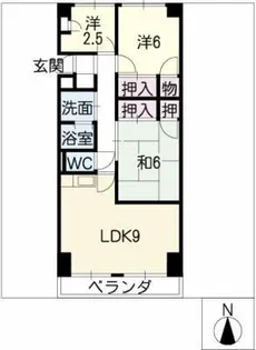 ラフォーレ甚目寺【8階】の間取り
