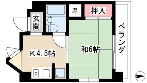 キャッスルミニ松園【403号室】の間取り