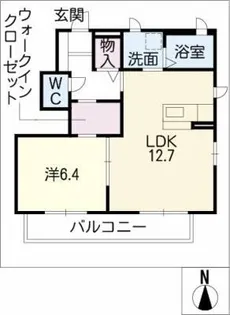 ディアコート ソレイユA棟【1階】の間取り