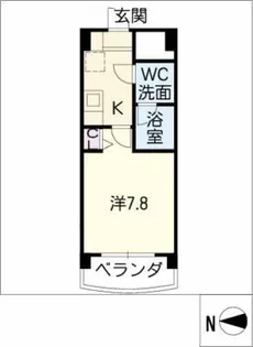 セントラル・マンスリー小牧【4階】の間取り